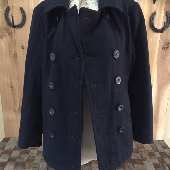 Vurt Quilt lined Wool blend Peacoat double breast - Picture 5 of 8